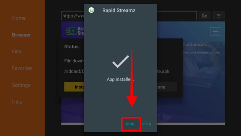 Rapid Streamz installed