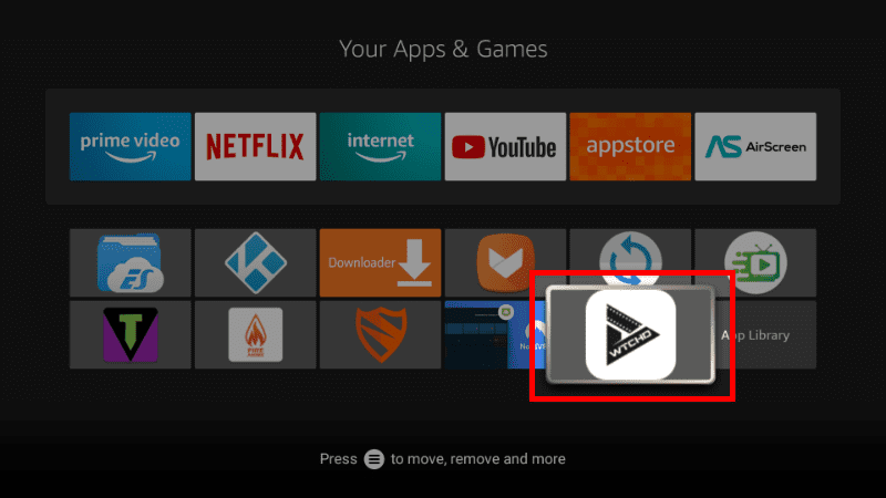 After the install, find the Watched on App Gallery of your Firestick or Fire TV