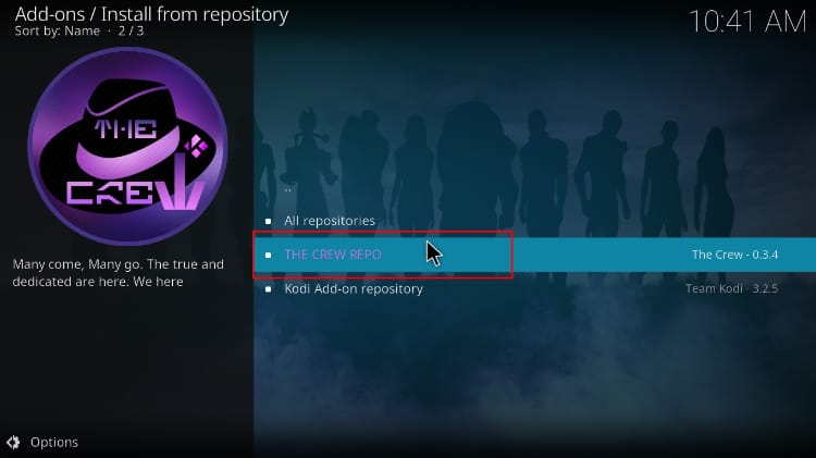 The crew repo is the repo containing the WatchNixtoons2 addon to install on Kodi