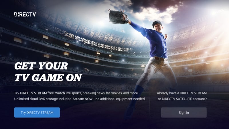 Streaming with DirecTV app