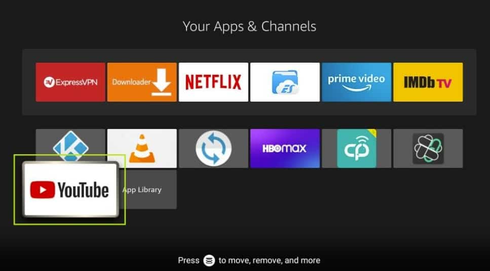 Youtube app is now on your Firestick under my apps