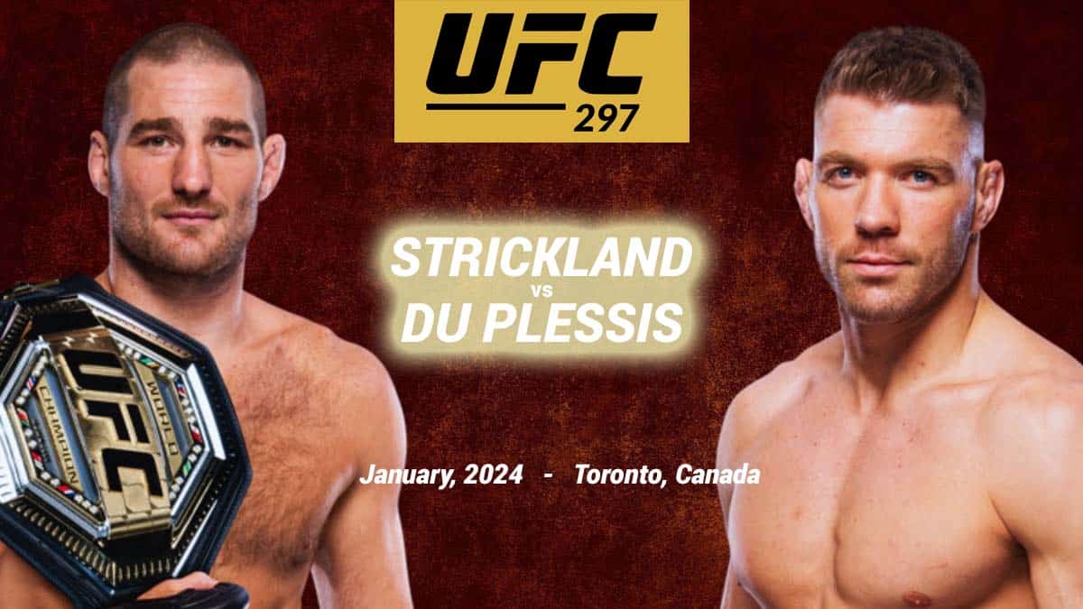 Watch Strickland vs Du Plessis on UFC 297 Free Online