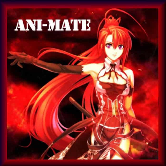 Anime character with fiery red hair and armor, intense background, high-quality anime illustration.