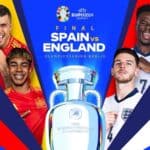 How to Watch Euro 2024 Final Spain vs England Poster